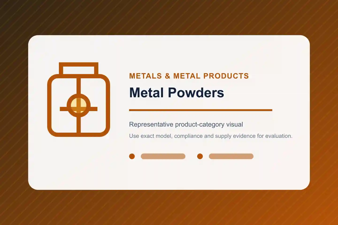 Illustrative Metal Powders product category