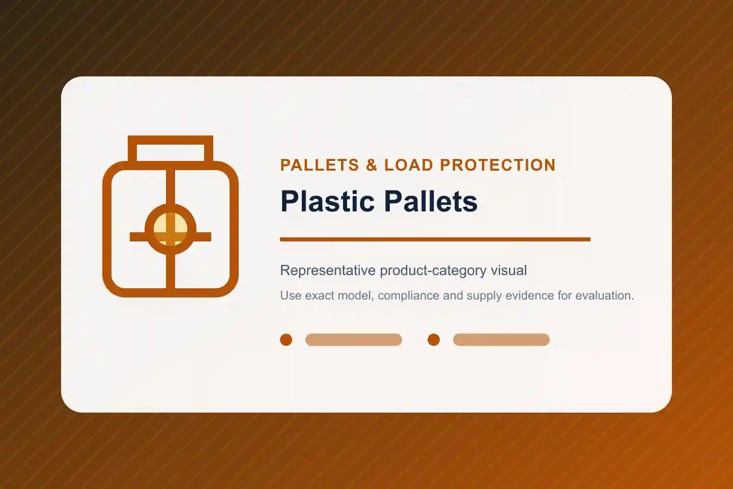 Illustrative Plastic Pallets product category