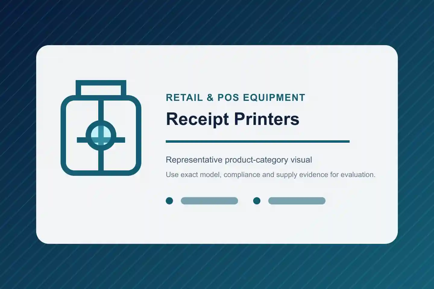 Categoría de producto ilustrativa de Impresoras de recibos