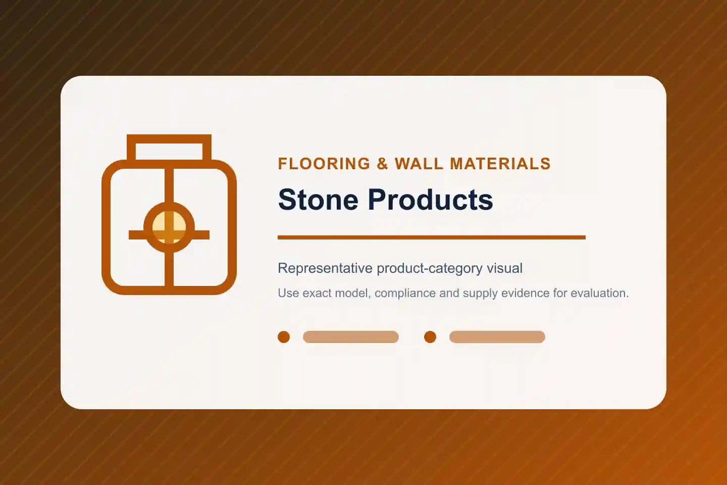 Illustrative Stone Products product category